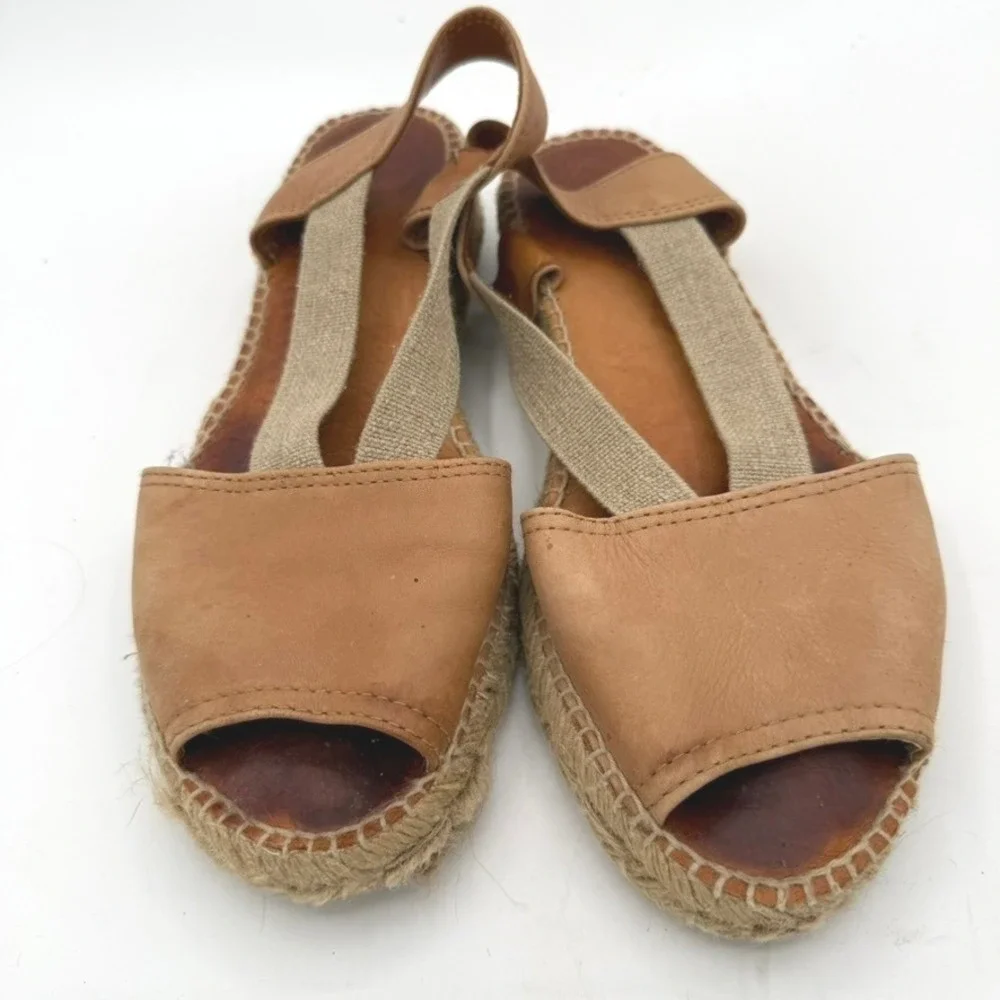 Toni Pons Espadrille Sandals Women 40 Leather Spain Boho Coastal Resort Chic